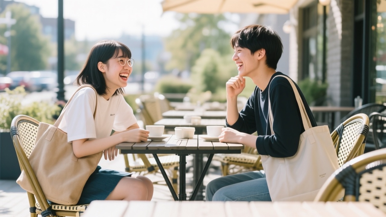 自宅で英語を勉強する若者